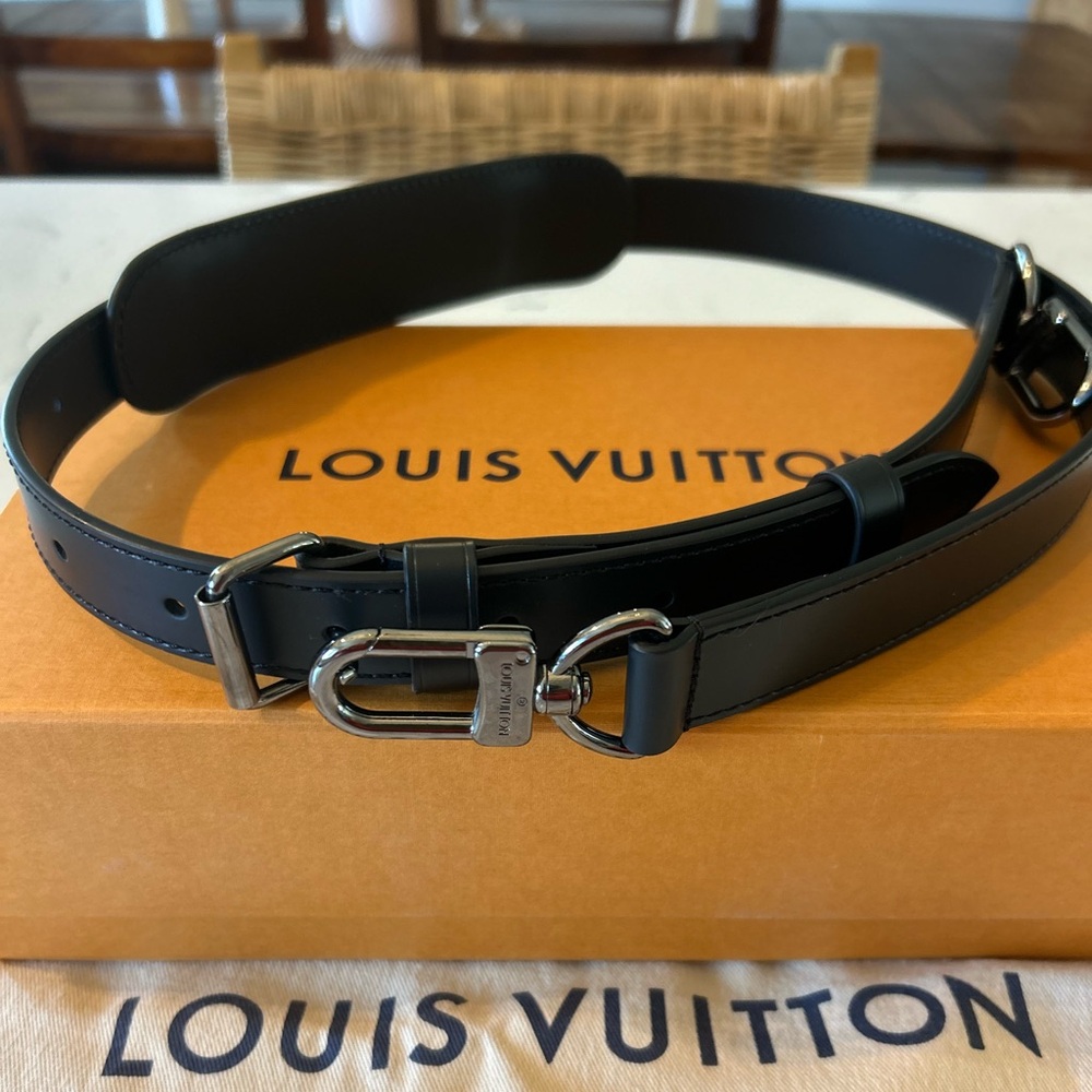 Louis Vuitton Black Travel Bag Strap